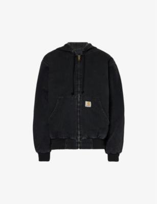 Active brand-patch organic cotton-twill jacket by CARHARTT WIP
