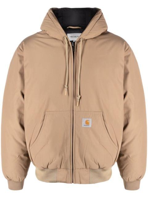 Active logo-appliqué hoodied jacket by CARHARTT WIP