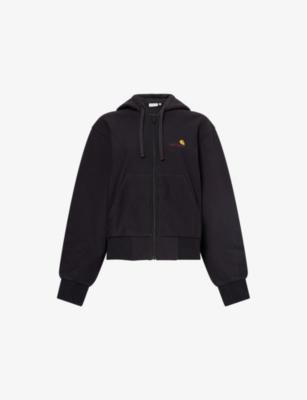 American Script Logo-Embroidered Cotton Hoody by CARHARTT WIP