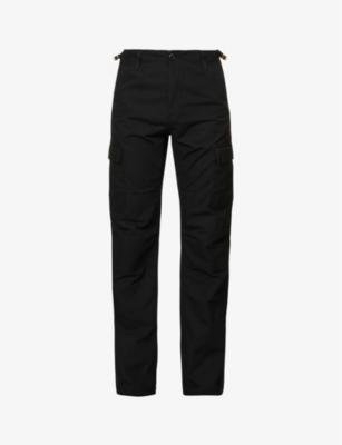 Aviation straight-leg mid-rise cotton-canvas cargo trousers by CARHARTT WIP