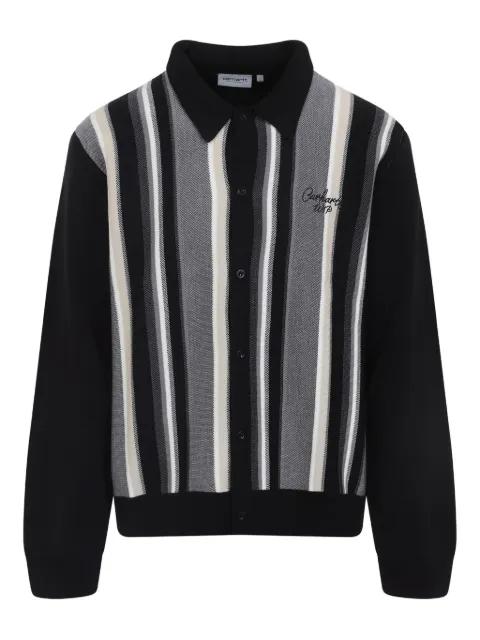 Bainter striped polo-neck cardigan by CARHARTT WIP