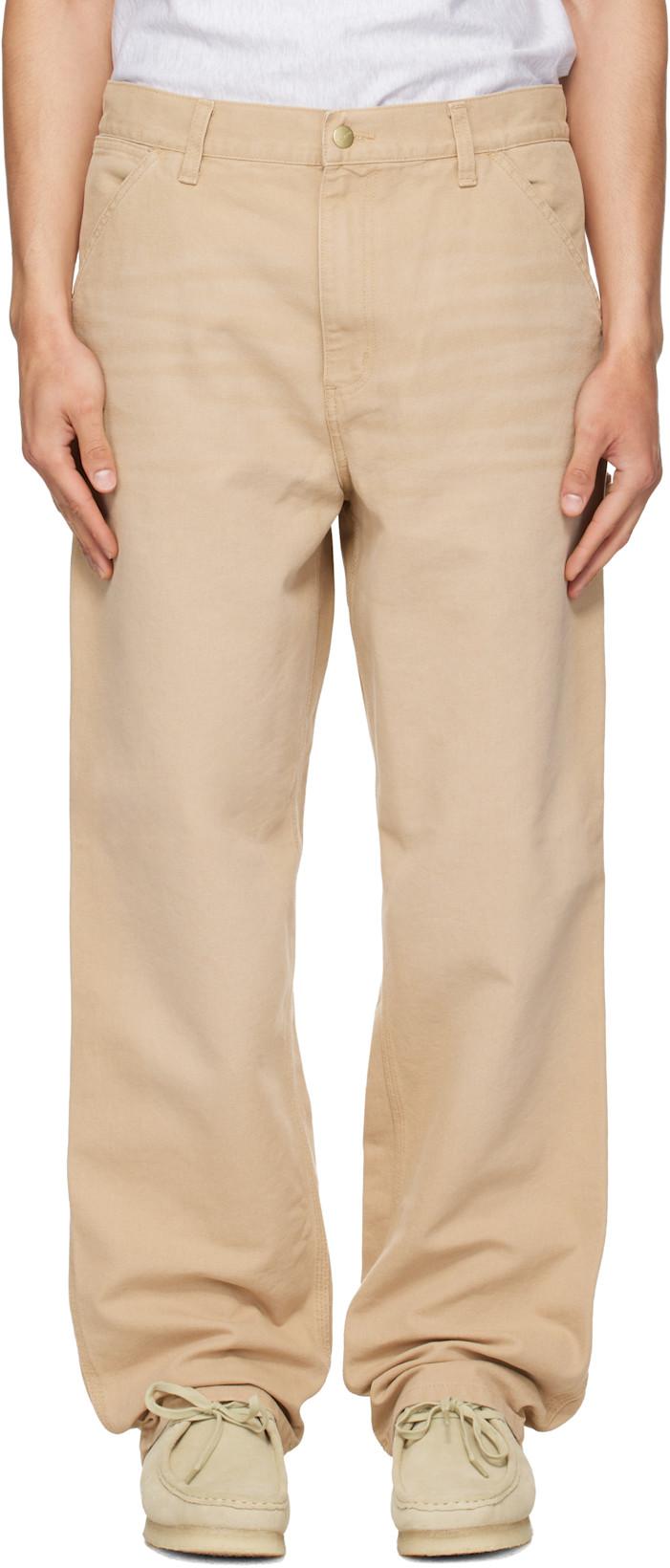Beige Single Knee Trousers by CARHARTT WIP
