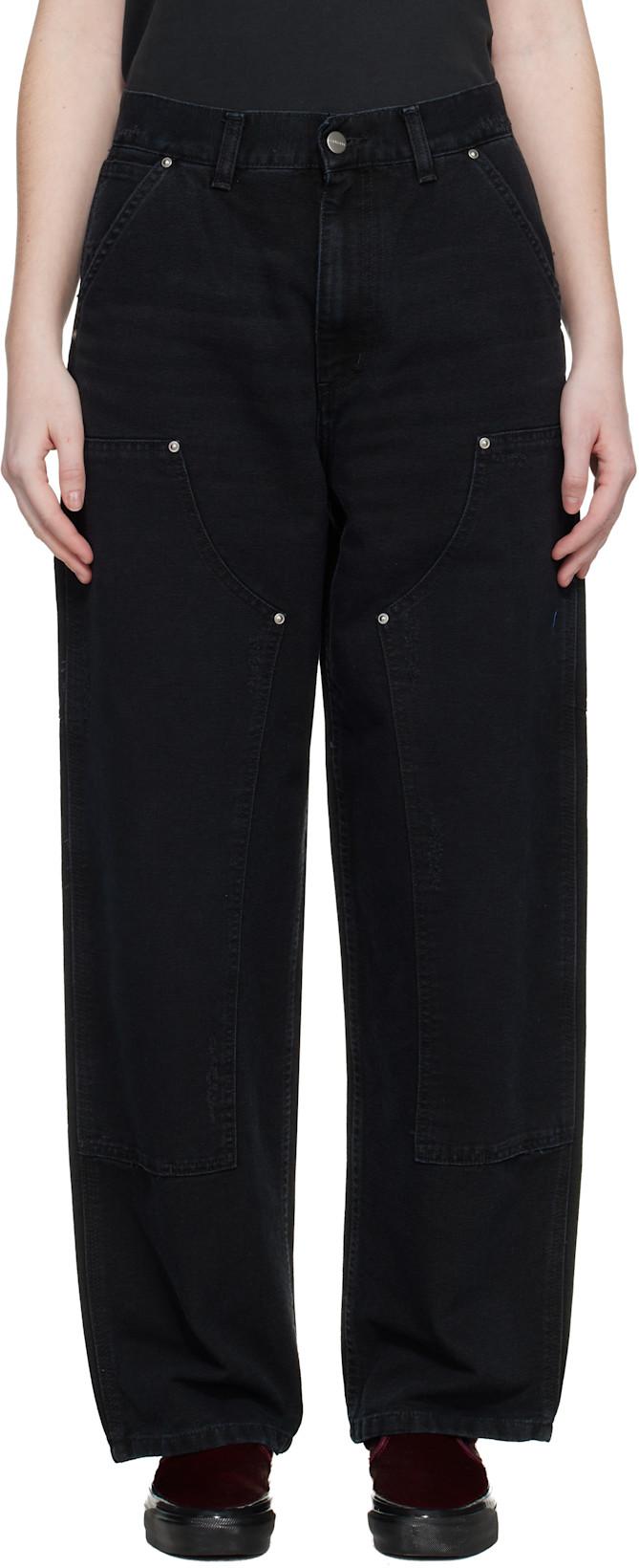 Black Brandon Double Knee Trousers by CARHARTT WIP