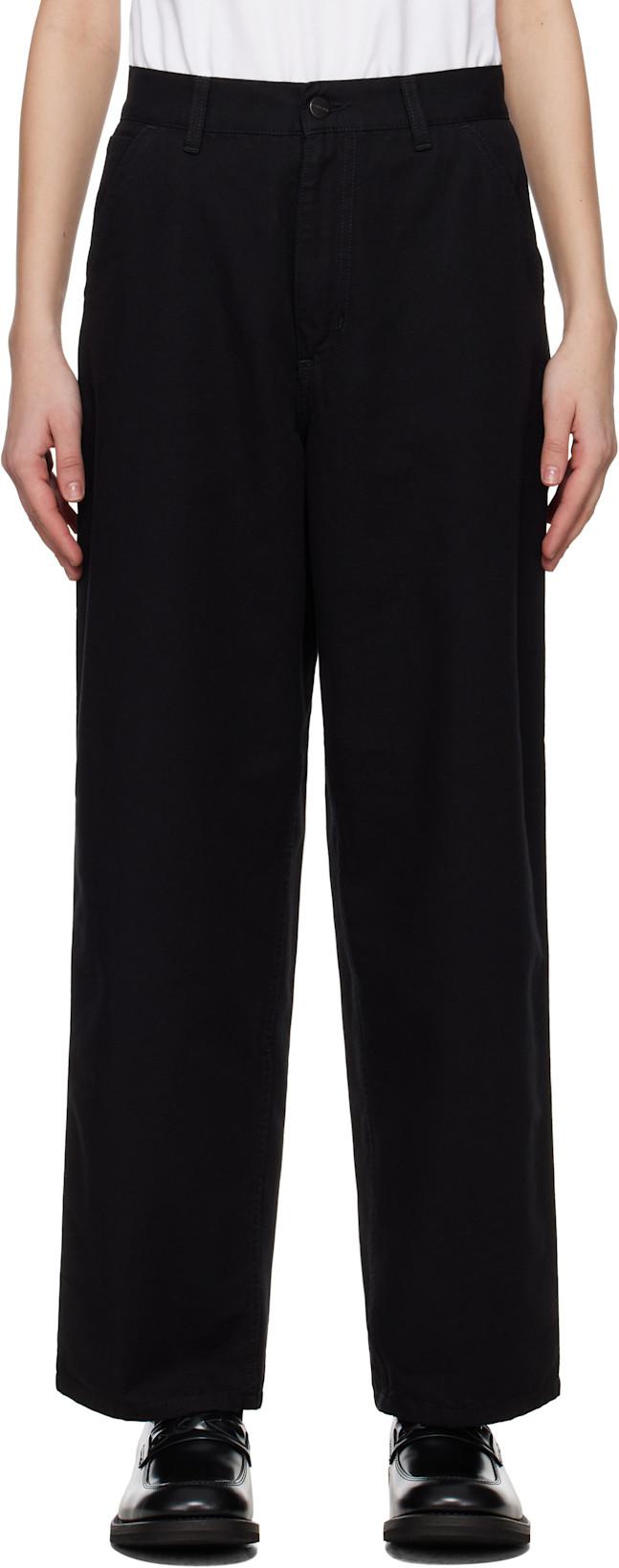 Black Brandon Single Knee Trousers by CARHARTT WIP