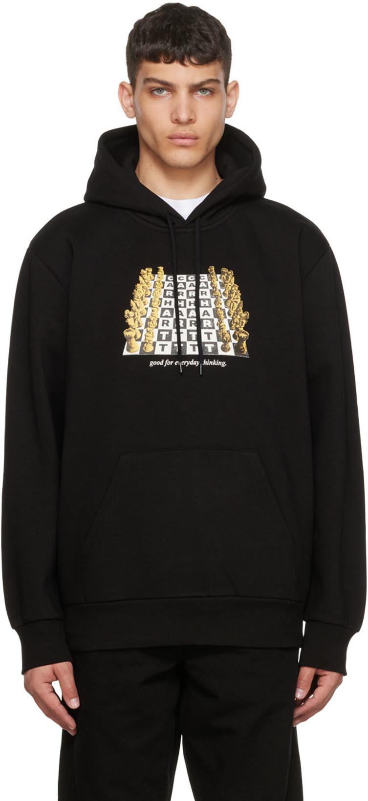 Black Chessboard Hoodie by CARHARTT WIP