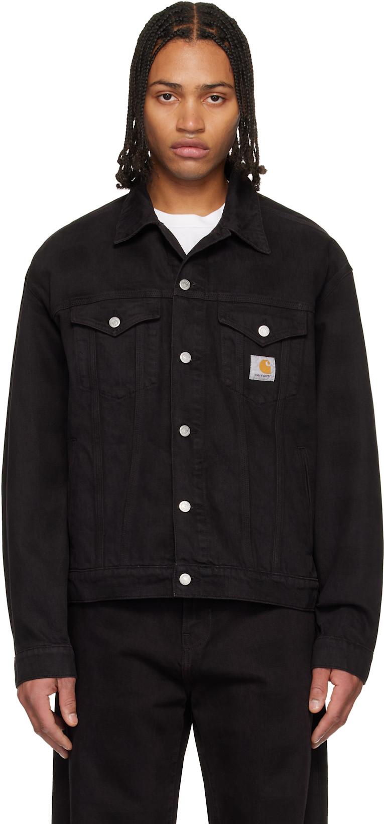 Black Everson Denim Trucker Jacket by CARHARTT WIP