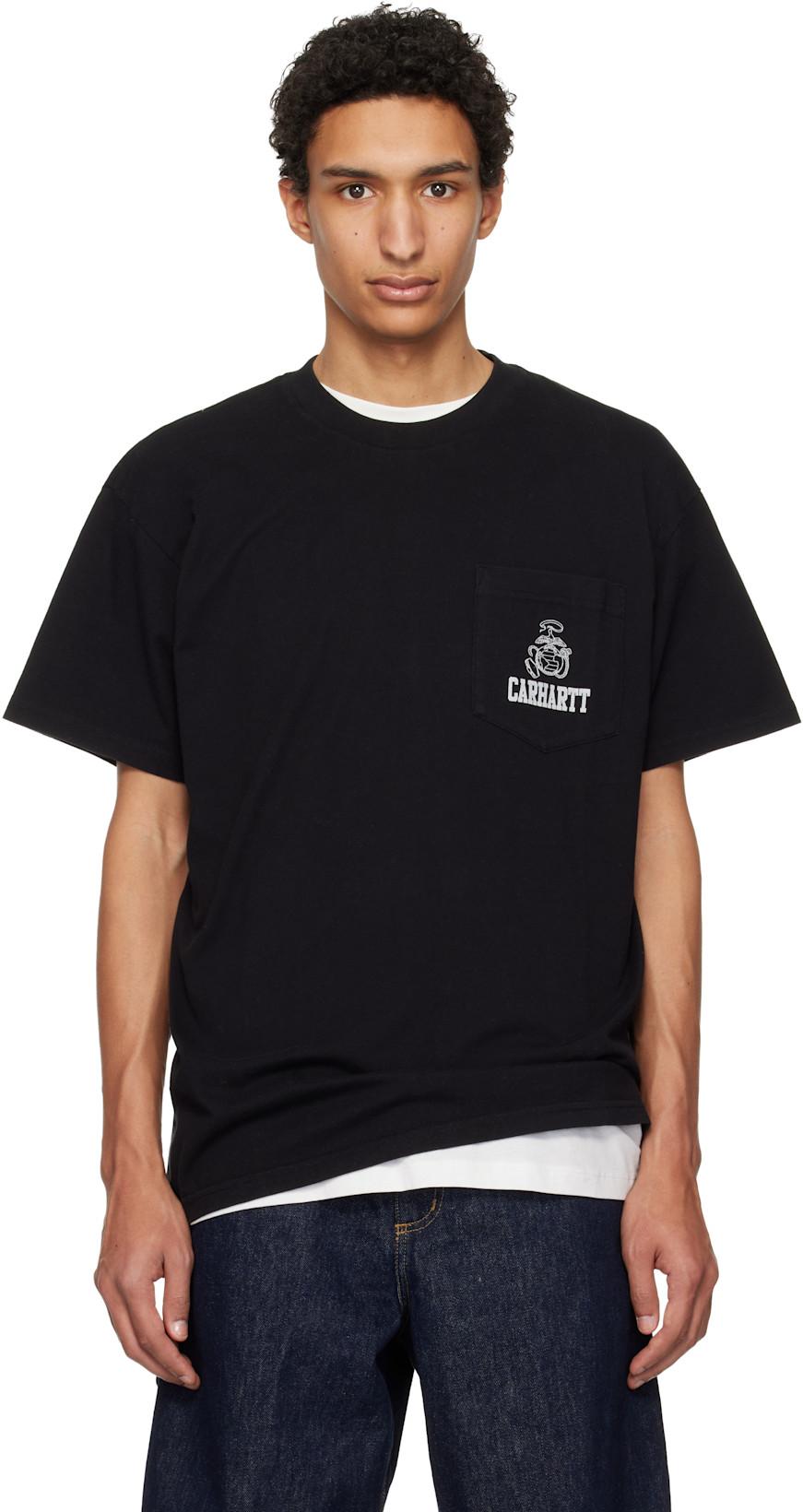 Black S/S Pond Corps Pocket T-shirt by CARHARTT WIP