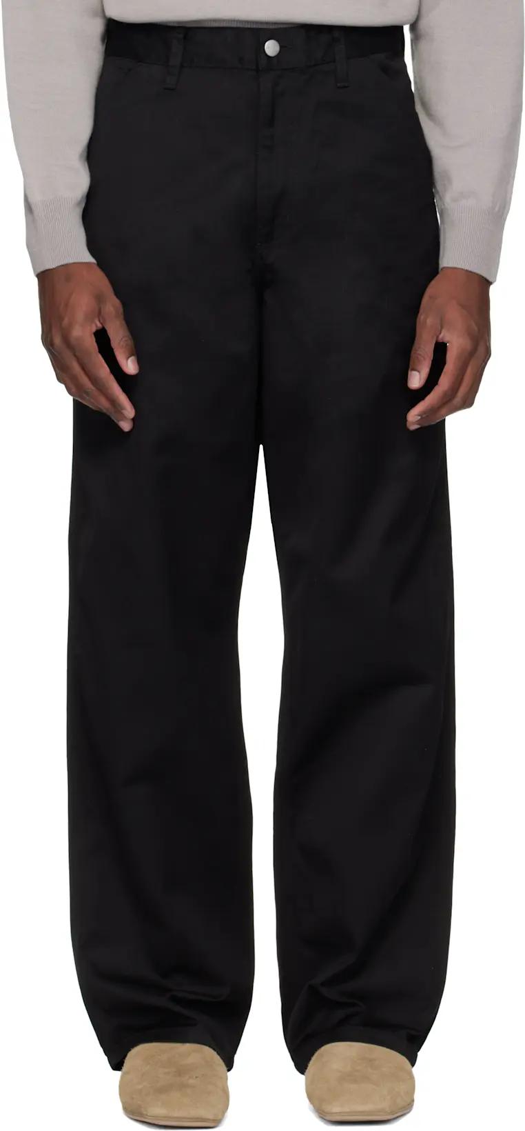 Black Simple Trousers by CARHARTT WIP