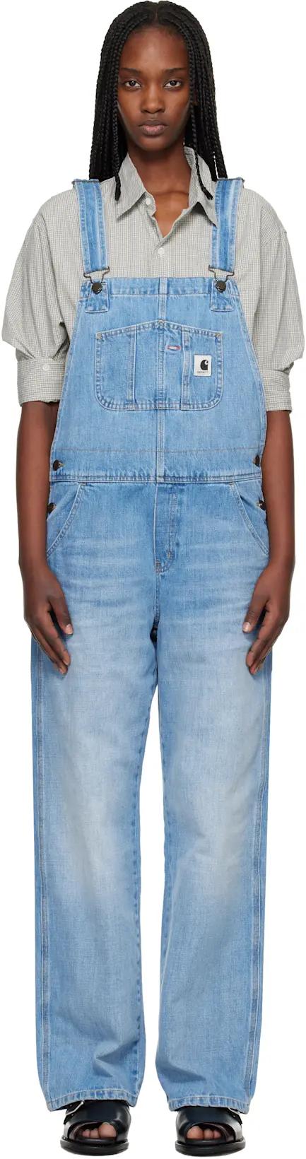 Blue Bib Straight Denim Overalls by CARHARTT WIP