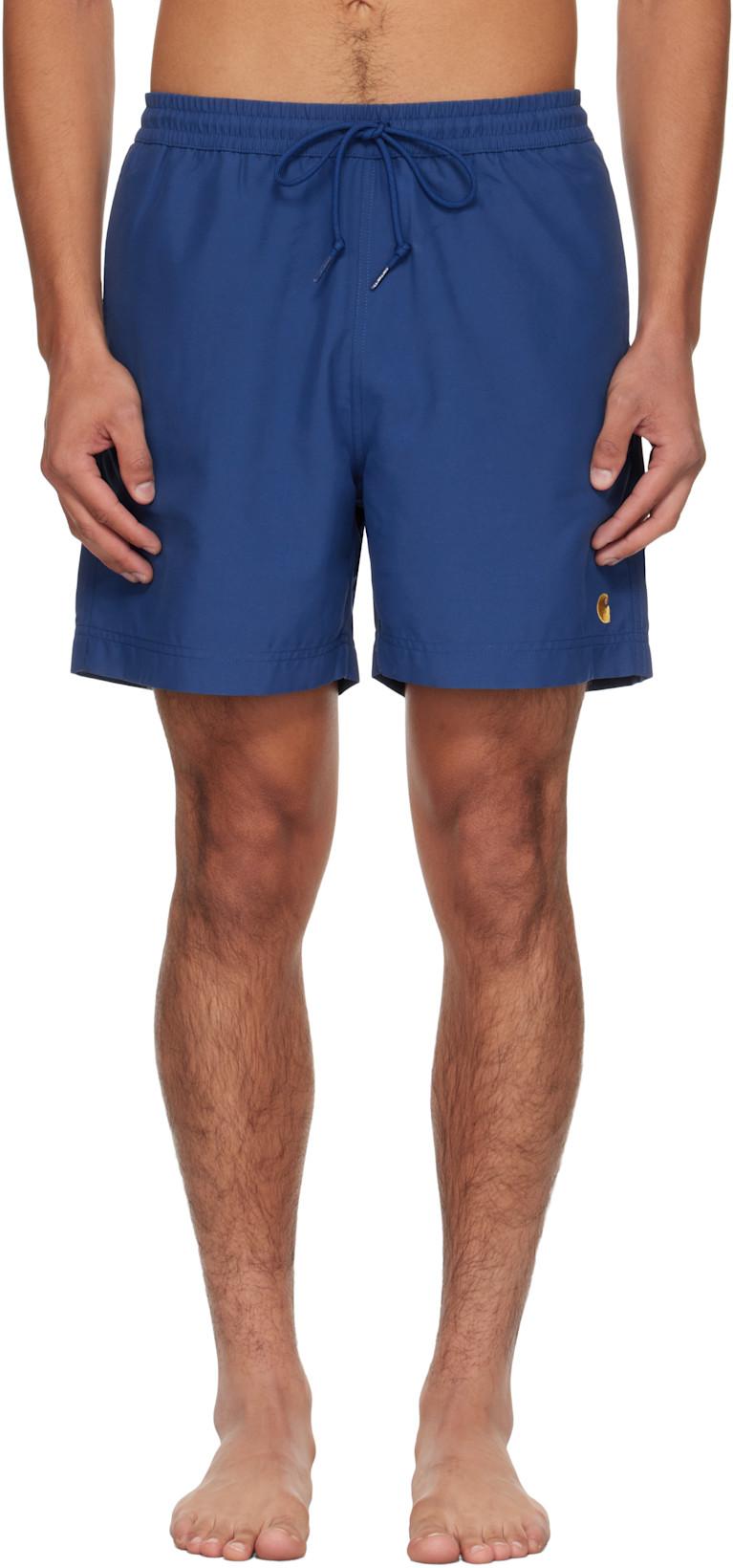 Blue Chase Swim Shorts by CARHARTT WIP