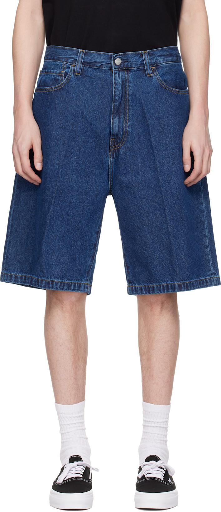 Blue Landon Denim Shorts by CARHARTT WIP