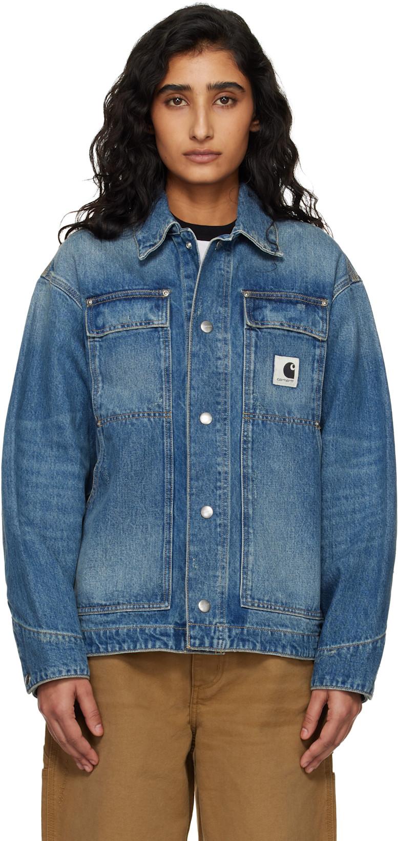 Blue OG Arctic Denim Jacket by CARHARTT WIP