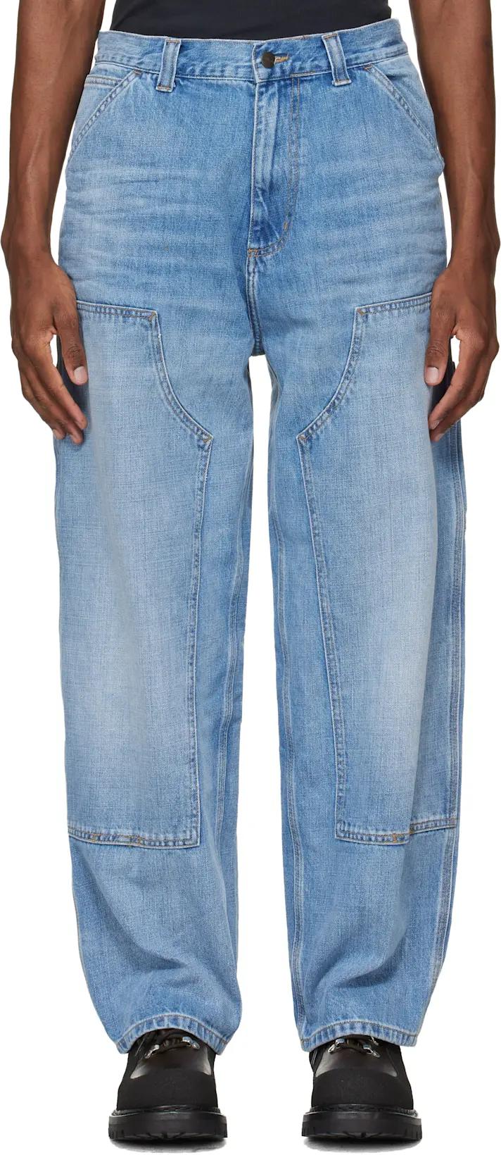 Blue OG Double Knee Jeans by CARHARTT WIP