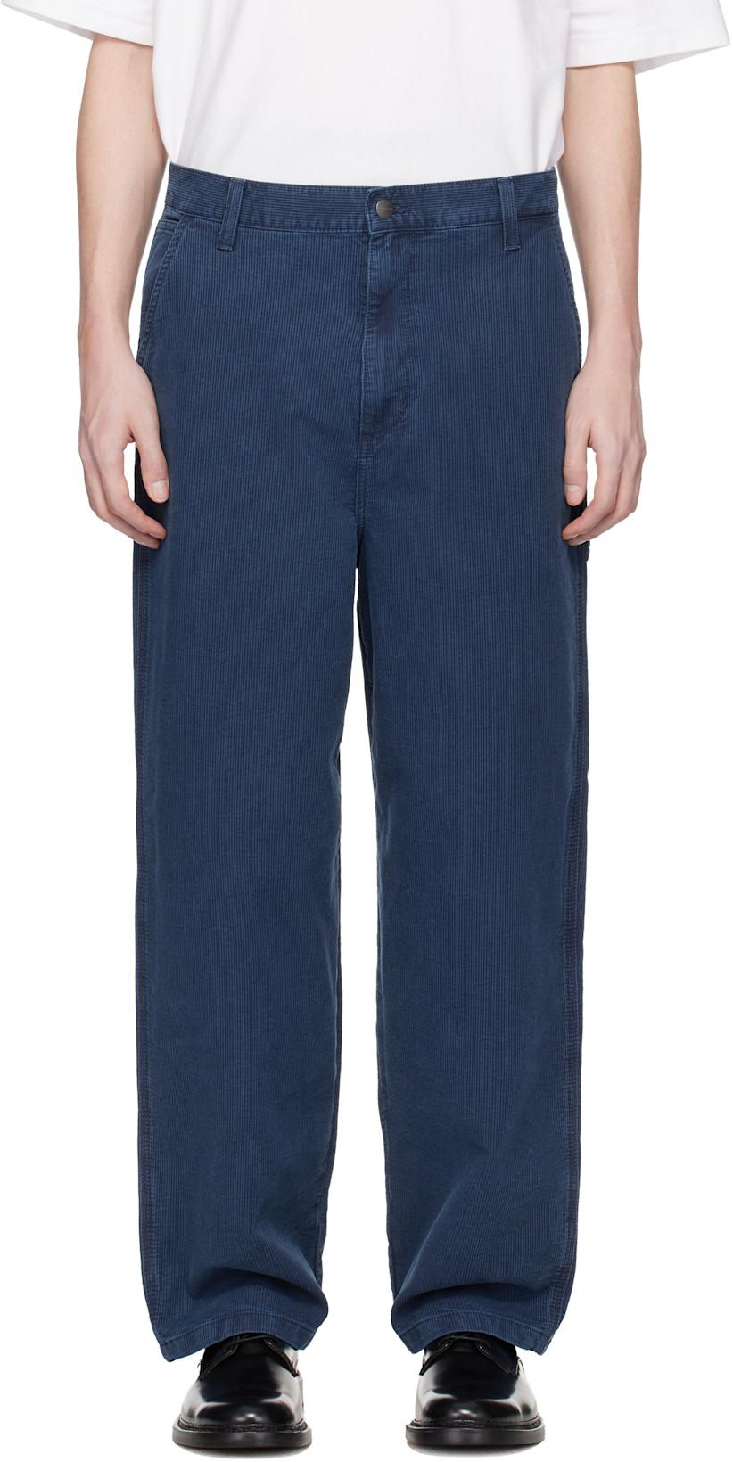 Blue Parrish Corduroy Trousers by CARHARTT WIP