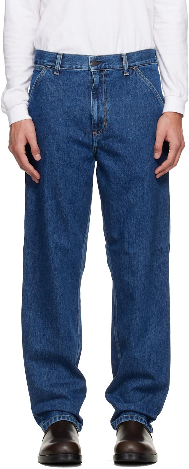 Blue Single Knee Jeans by CARHARTT WIP