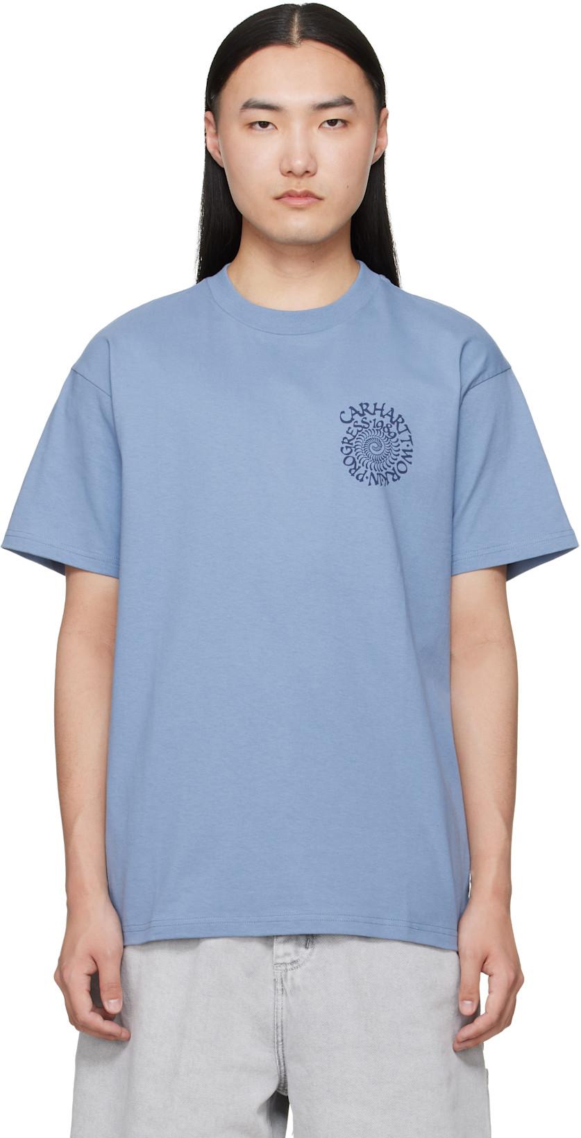 Blue Spirals T-shirt by CARHARTT WIP