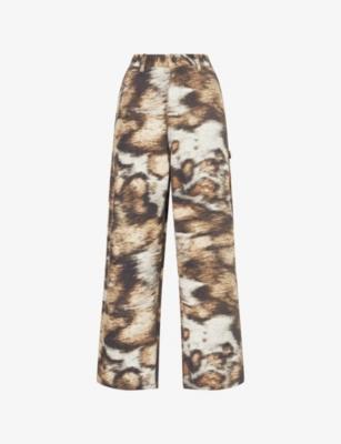 Brandon Graphic-Print Wide-Leg Denim Jeans by CARHARTT WIP