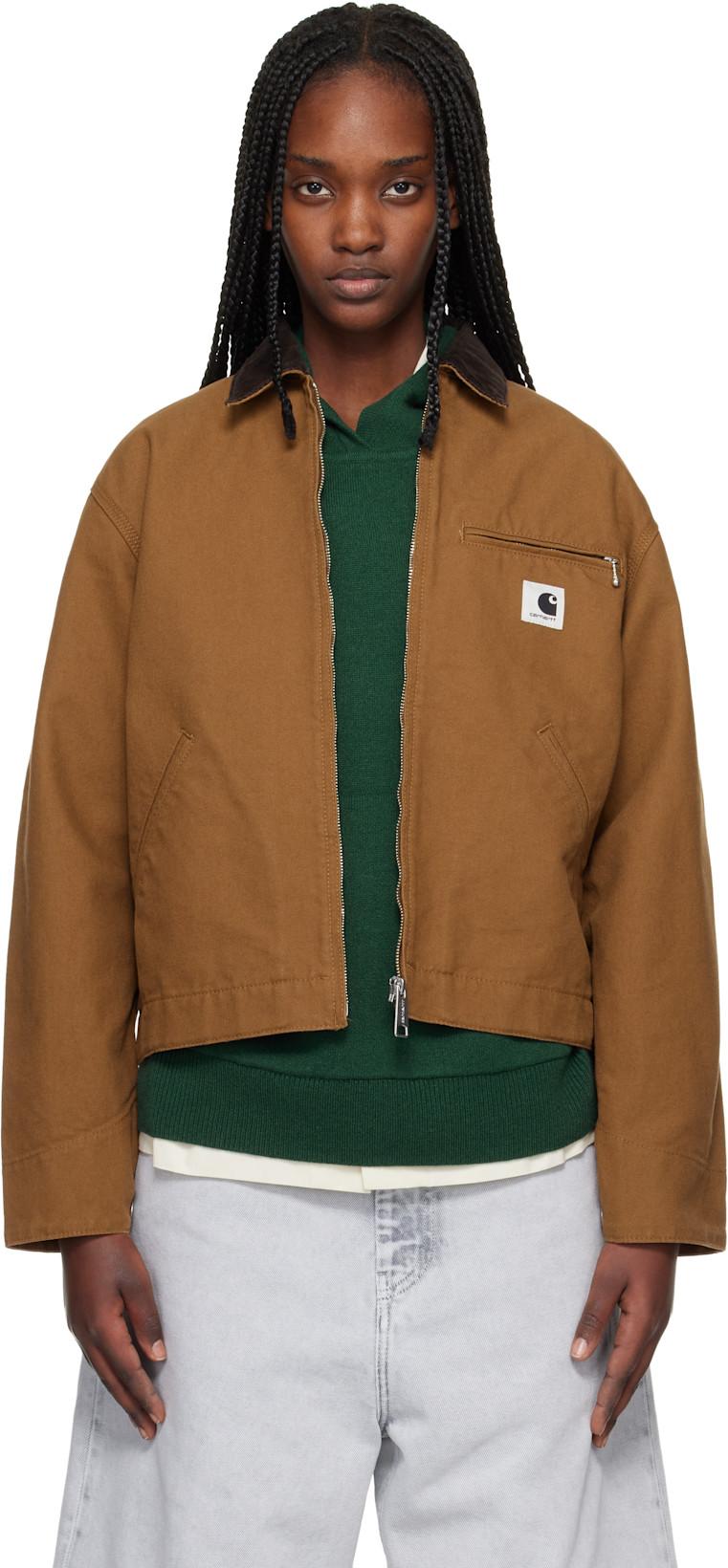 Brown OG Detroit Jacket by CARHARTT WIP