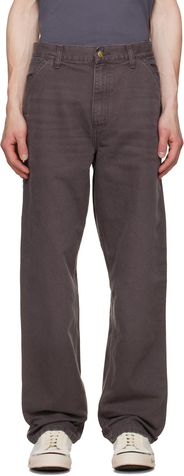 Brown Single Knee Trousers by CARHARTT WIP