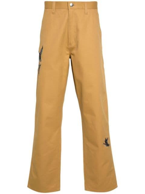 Ducks-embroidered straight-leg trousers by CARHARTT WIP