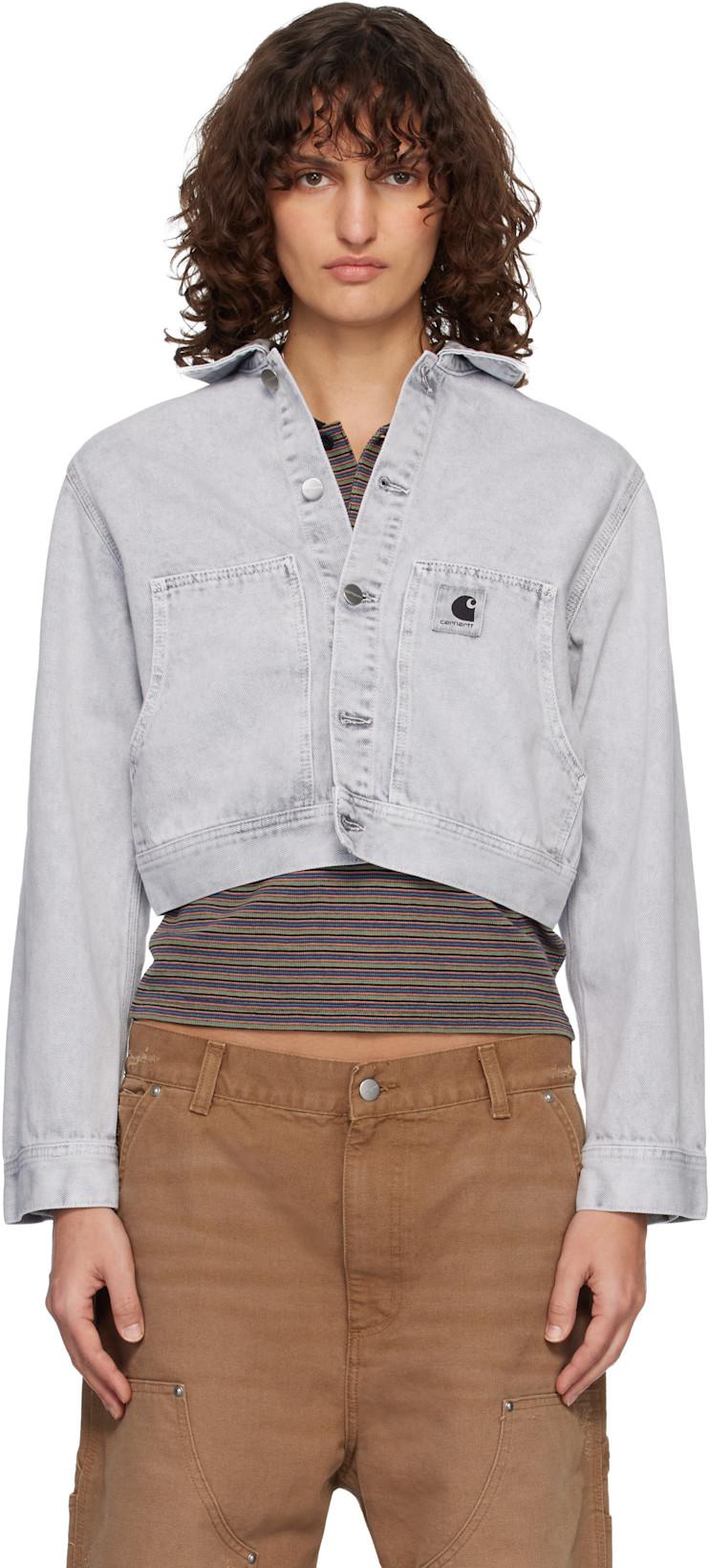 Gray Arca Denim Jacket by CARHARTT WIP