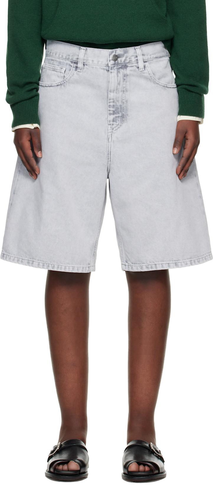 Gray Brandon Denim Shorts by CARHARTT WIP