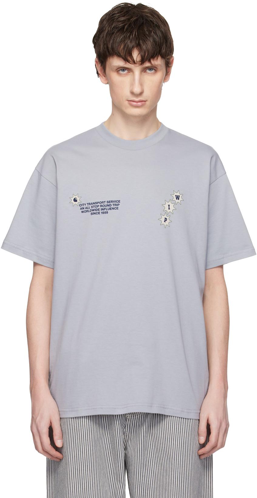 Gray C Trip T-shirt by CARHARTT WIP