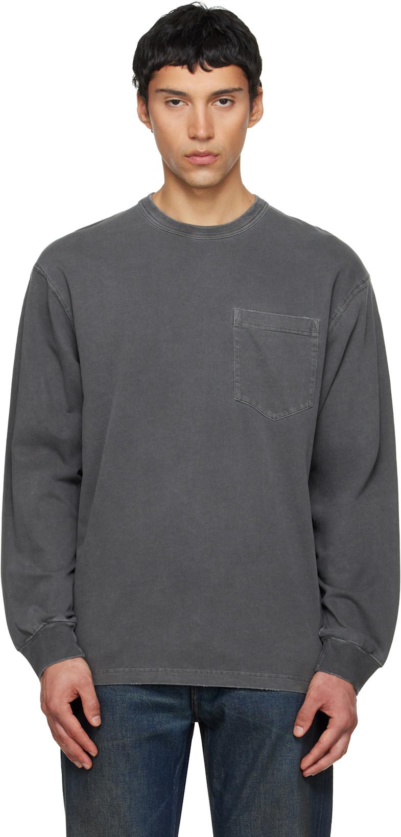 Gray L/S Torion Pocket T-shirt by CARHARTT WIP