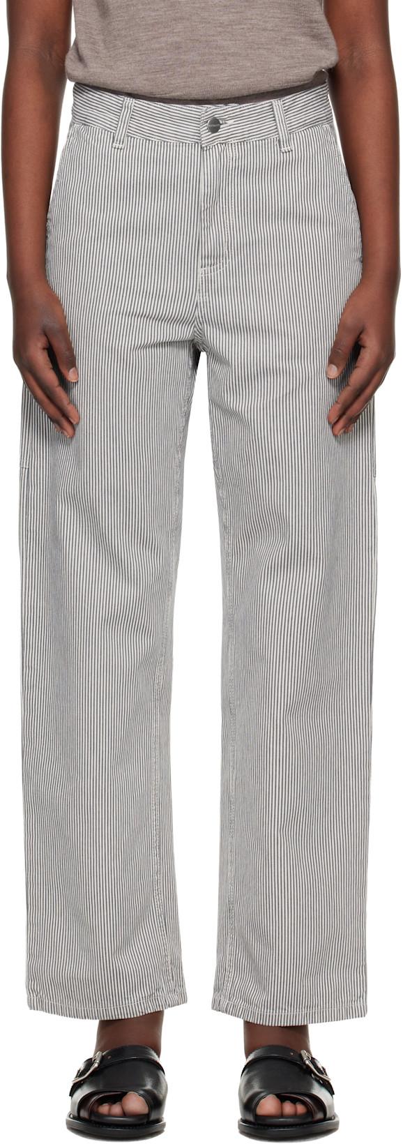 Gray Mercer Stripe Jeans by CARHARTT WIP
