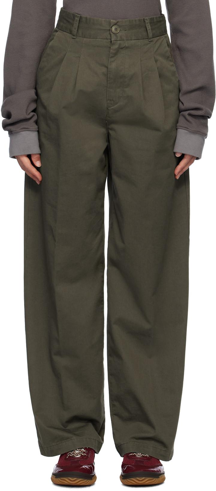 Khaki Leola Trousers by CARHARTT WIP
