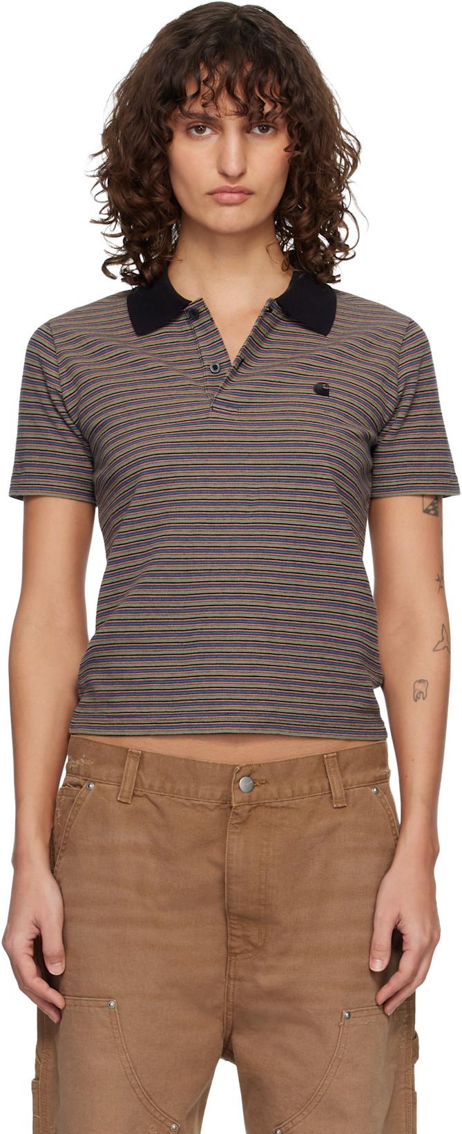 Multicolor Short Sleeve Dion Stripe Polo by CARHARTT WIP