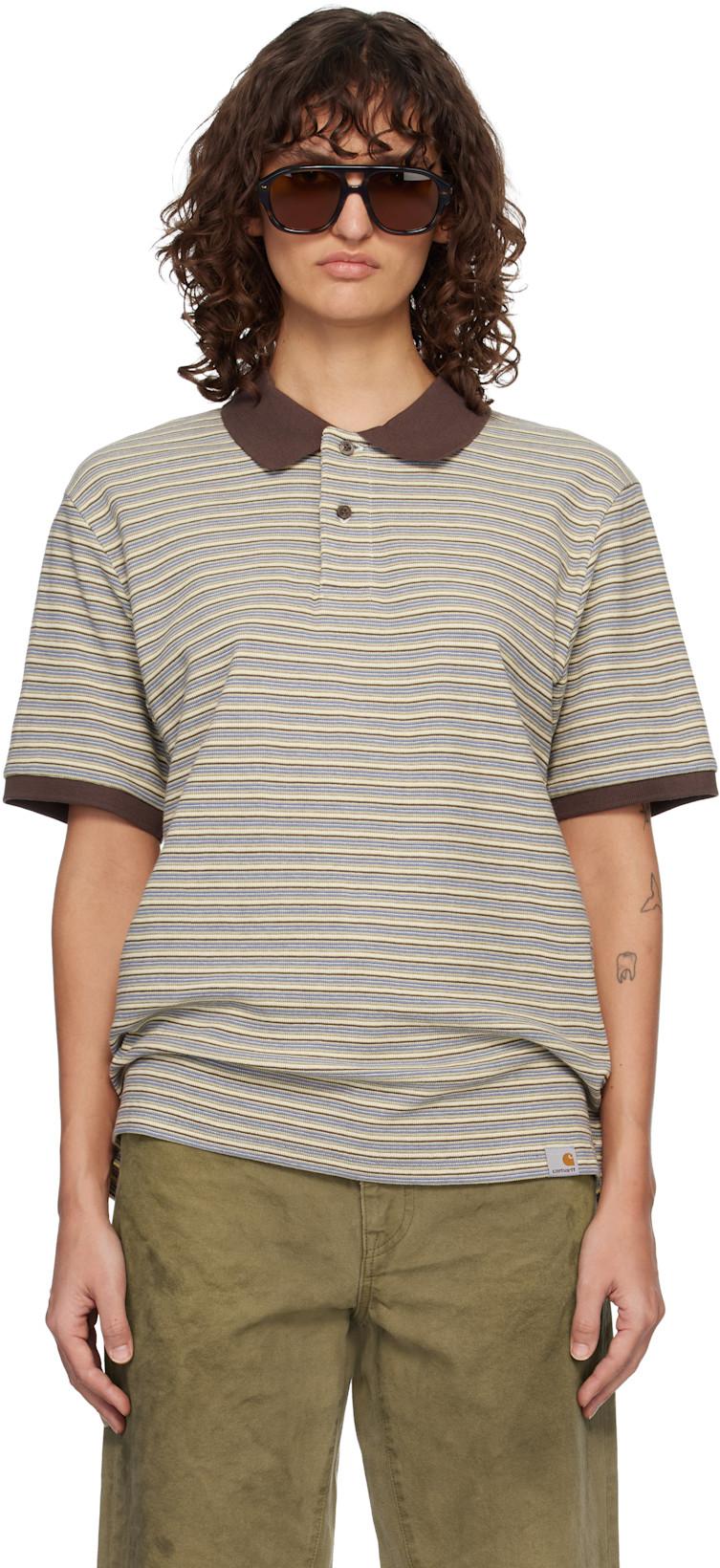 Multicolor Short Sleeve Dion Stripe Polo by CARHARTT WIP