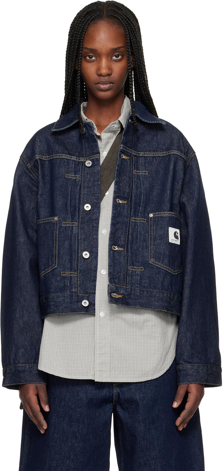 Navy Belmar Denim Jacket by CARHARTT WIP