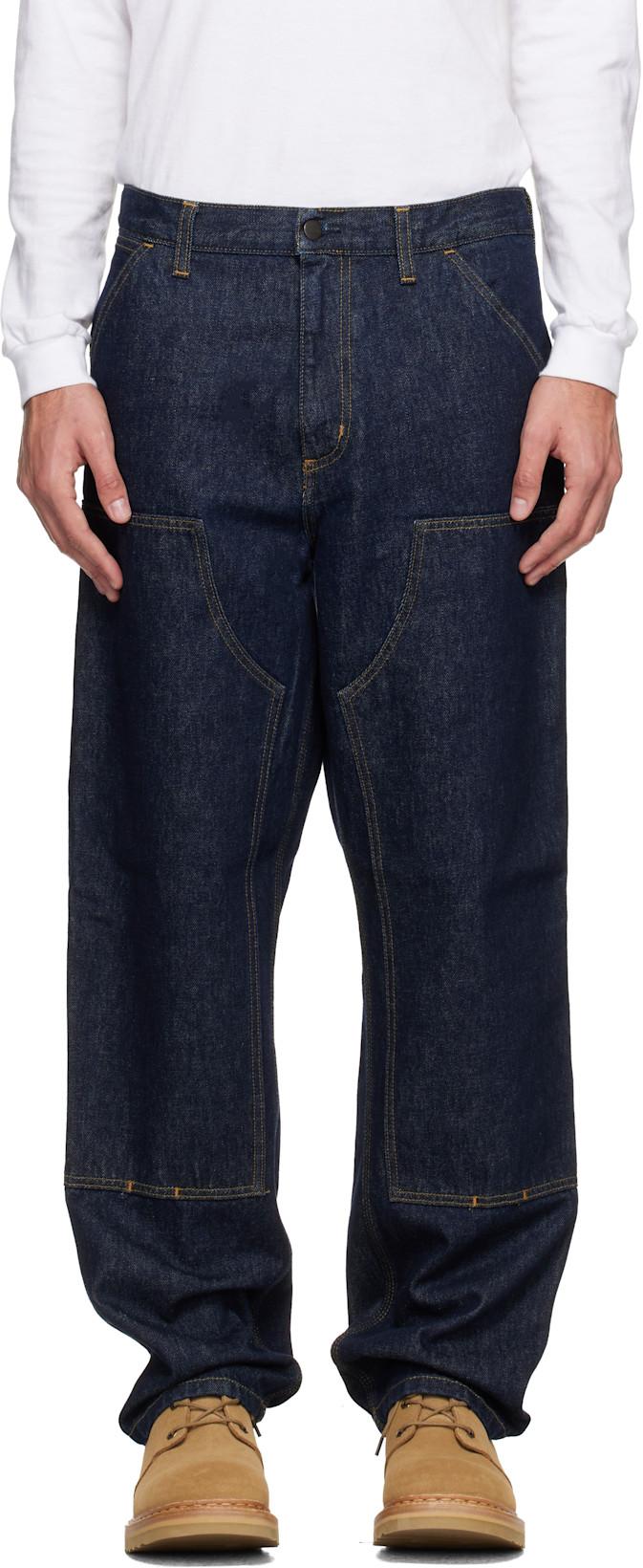 Navy Double Knee Jeans by CARHARTT WIP