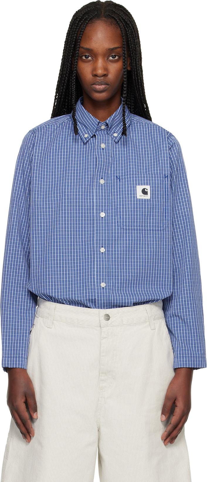 Navy L/S Groff Shirt by CARHARTT WIP