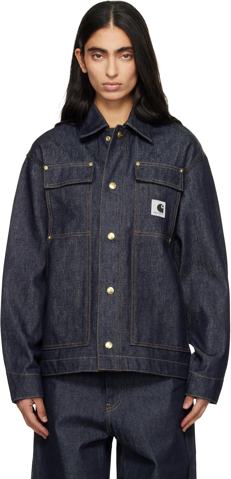 Navy OG Arctic Denim Jacket by CARHARTT WIP