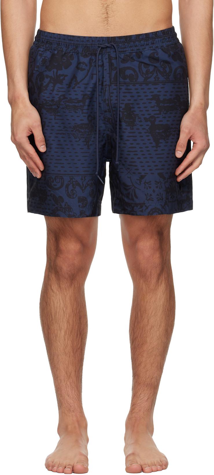 Navy Slater Swim Shorts by CARHARTT WIP