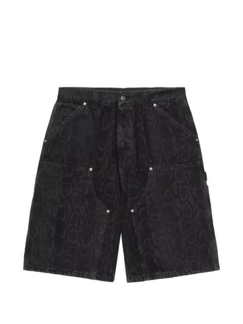 OG Doible Knee snake print shorts by CARHARTT WIP