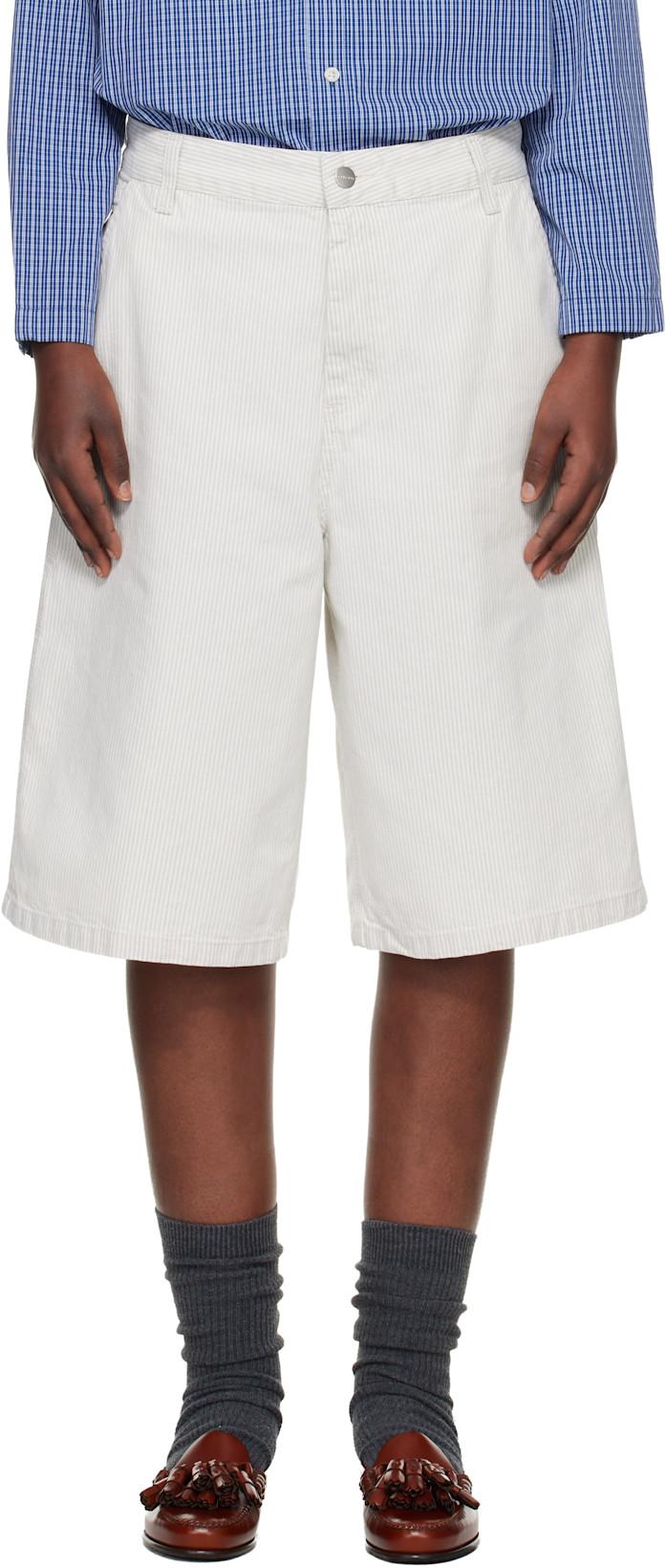 Off-White Mercer Stripe Denim Shorts by CARHARTT WIP