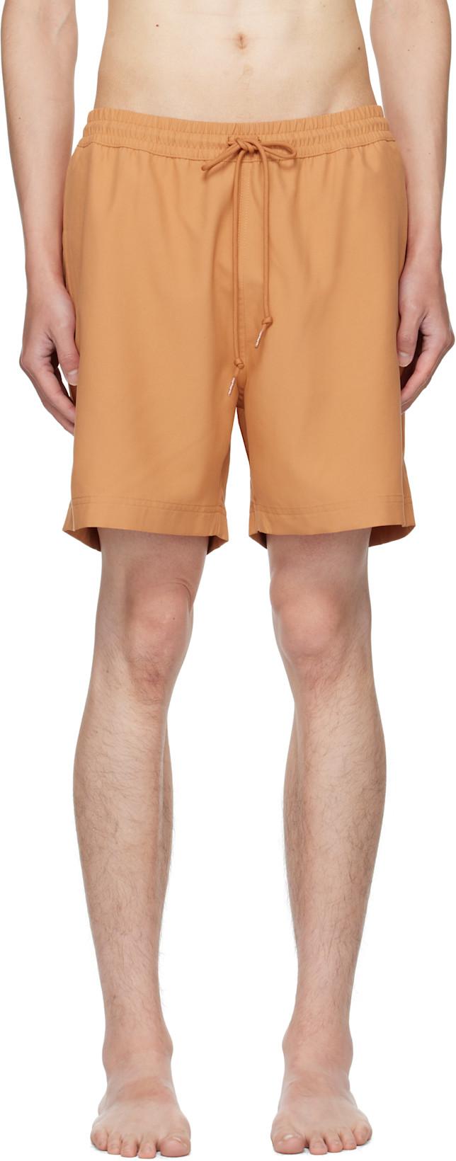Orange Chase Swim Shorts by CARHARTT WIP