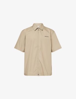 Postal Zip-Up Cotton-Blend Shirt by CARHARTT WIP