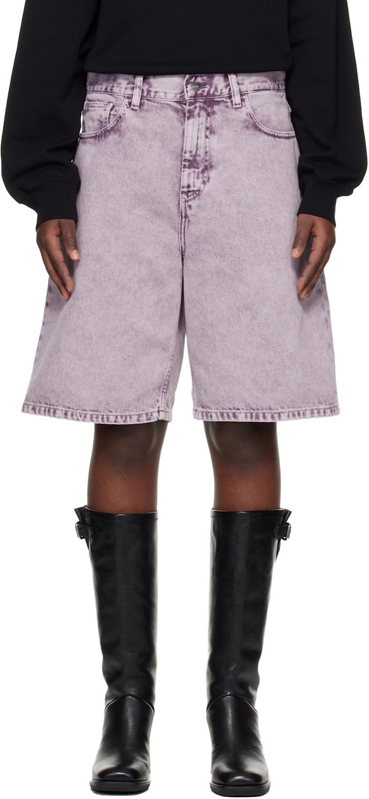 Purple Brandon Denim Shorts by CARHARTT WIP