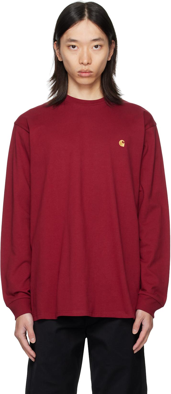 Red L/S Chase T-shirt by CARHARTT WIP