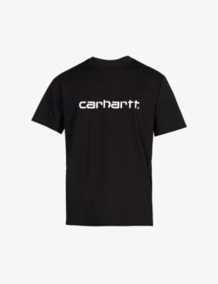 Script logo-print cotton-jersey T-shirt by CARHARTT WIP