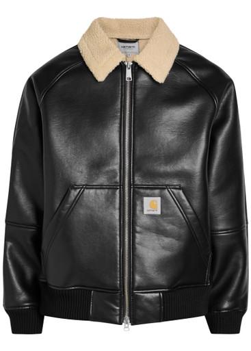 Shepton faux leather and shearling jacket by CARHARTT WIP