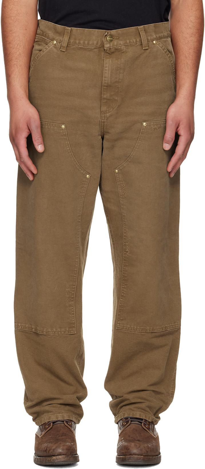 Tan Double Knee Trousers by CARHARTT WIP