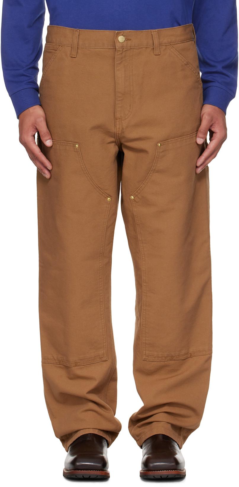 Tan Double Knee Trousers by CARHARTT WIP