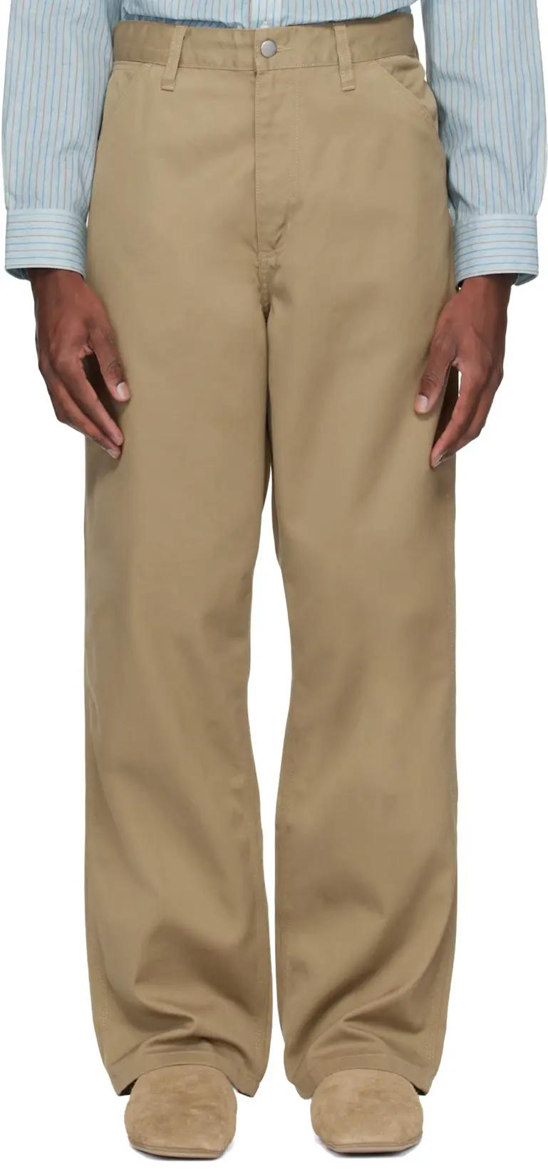 Tan Simple Trousers by CARHARTT WIP