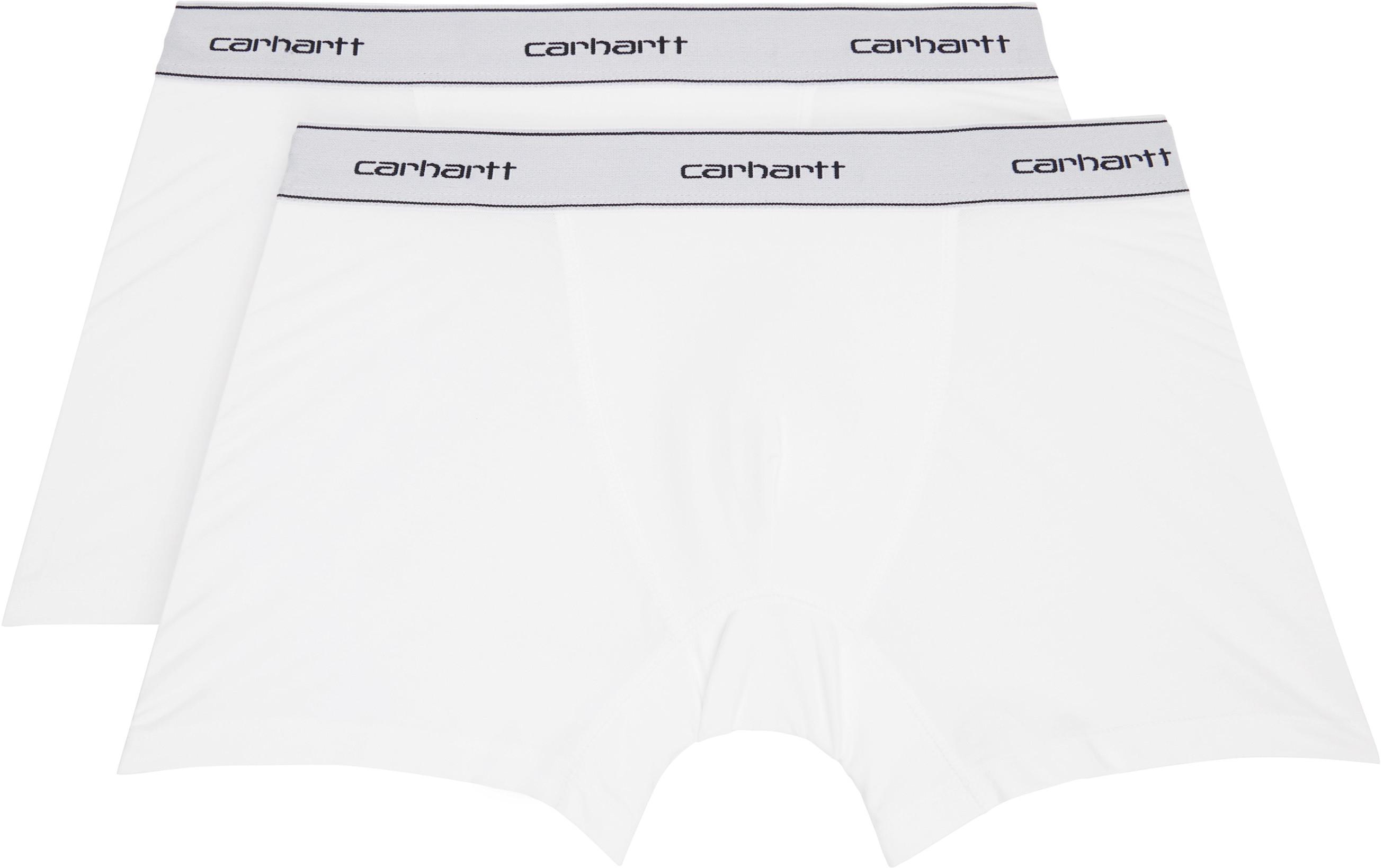 Two-Pack White Cotton Trunk Boxer Briefs by CARHARTT WIP