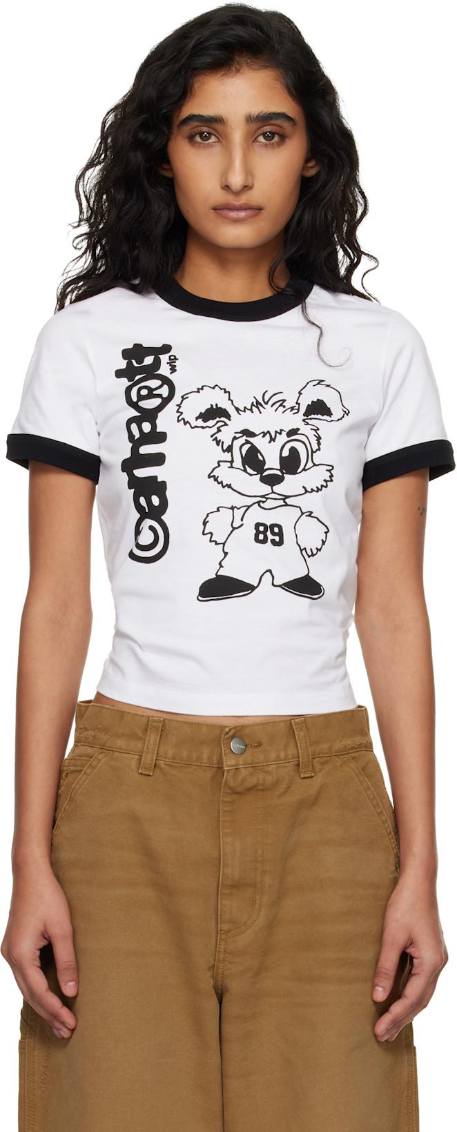 White IP Ringer T-shirt by CARHARTT WIP
